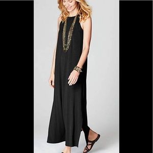 J. Jill Sleeveless Knit Maxi Dress Black Size Sm